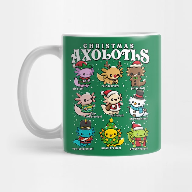 Christmas Axolotls by GoshWow®